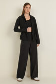 Stretch Woven Wide-Leg High-Rise Pant REG*